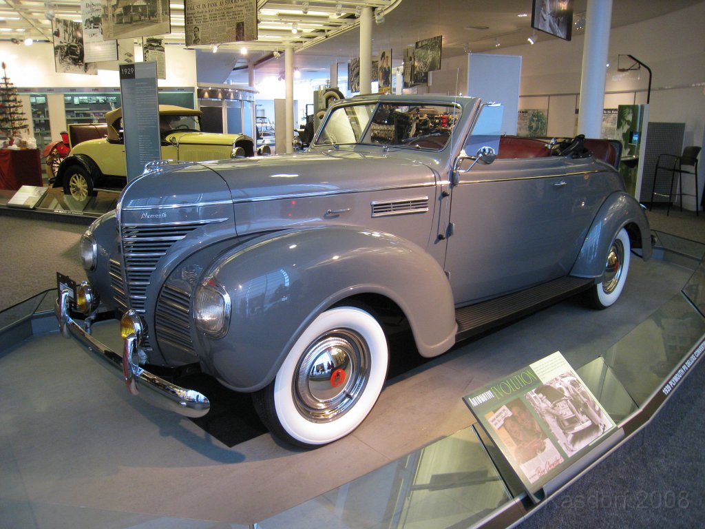 Chrysler Walter - Car Museum 2008 0170.jpg - A visit to the Walter P Chrysler museum located on the grounds of the sprawling Chrysler complex in Auburn Hills Michigan. A great collection of Chrysler brands through the years, AMC, Dodge, Willys, and others.